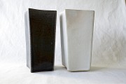 Pair of Rectangular Vases